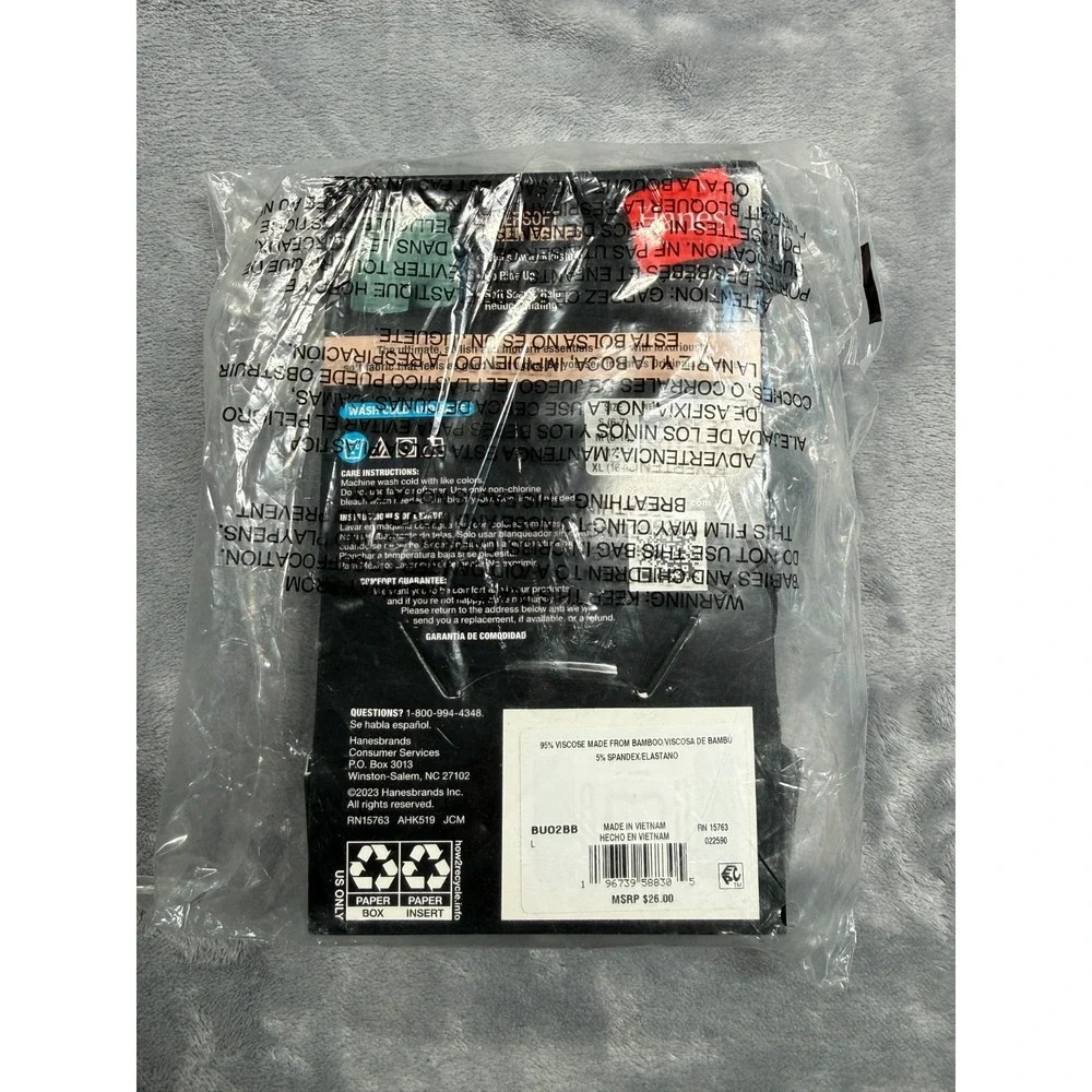 Hanes Ultimate SuperSoft Boxer Briefs Boys Large Multicolor Ultra Soft 5-Pack